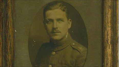 Frank Hamilton Cowie in military uniform between 1917 and 1918