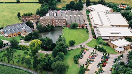 Aerial view of Renishaw at New Mill