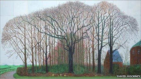 Bigger Trees Near Warter, 2007. Copyright: David Hockney. Photography by Richard Schmidt. Collection of Tate, London