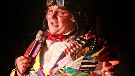 Dion Griffiths performing as Roy 'Chubby' Brown