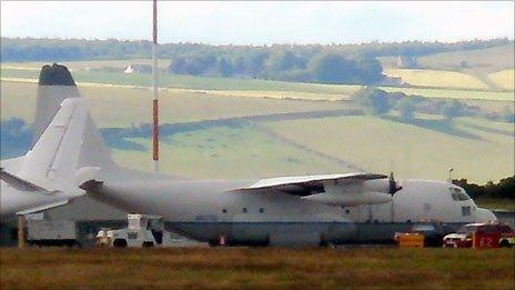 C130 Hercules at Inverness Airport