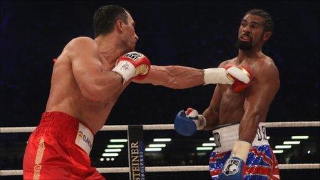 David Haye and Wladimir Klitschko