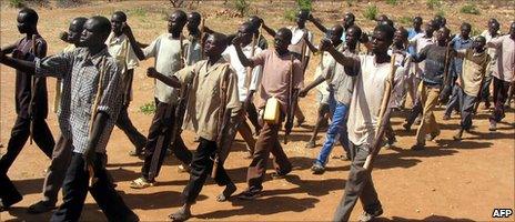 New SPLA recruits in 2003