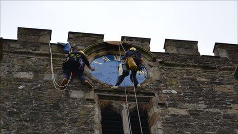 Conwy clock restoration (pic: Christopher Dearden)