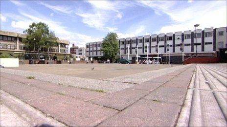 Kings Square in Gloucester city centre