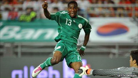 Nigeria striker Brown Ideye