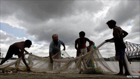 Fishermen in India