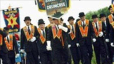 Orangemen march to Drumcree church