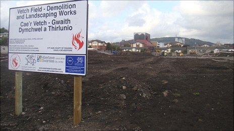 The site of the former Vetch Field