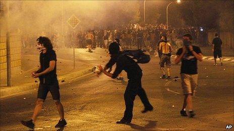 Protest in Nicosia. 12 July 2011