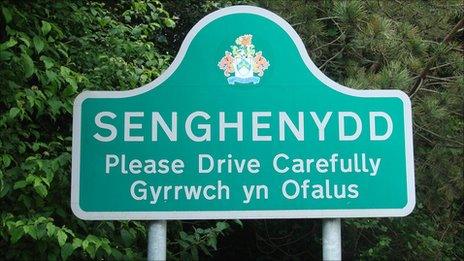 Senghenydd sign