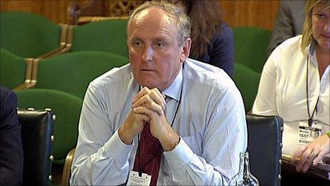 Paul Dacre at the committee hearing