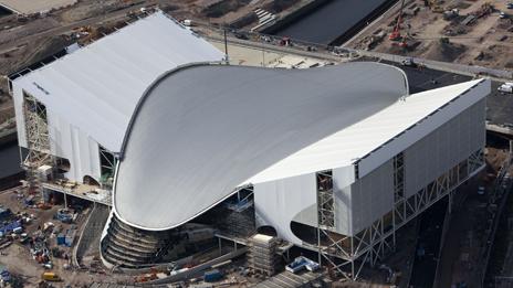 Aquatics centre roof