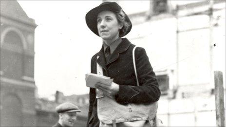 A post woman in 1942