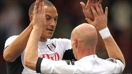 Bobby Zamora and Andy Johnson