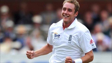 England's wicket-taking hero Stuart Broad