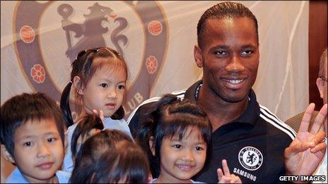 Chelsea's Ivorian striker Didier Drogba