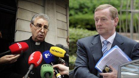 Archbishop Leanza and Enda Kenny