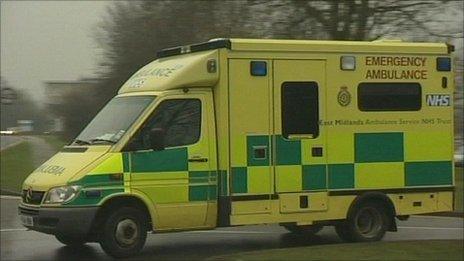 East Midlands Ambulance Service ambulance