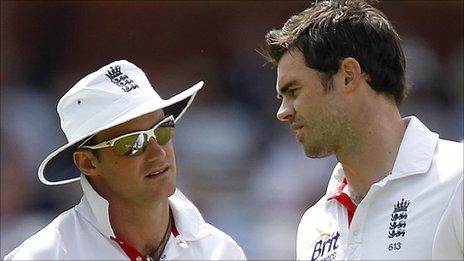 Andrew Strauss and Jimmy Anderson