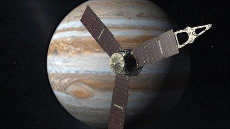 Juno at Jupiter - Artist's impression