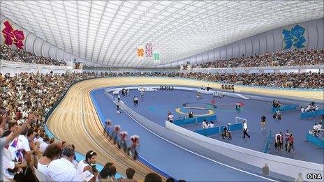 Artist's impression of London's Velodrome (ODA)