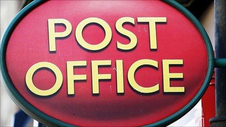 Post office sign