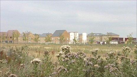 The site for the new homes at Priors Hall near Corby