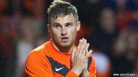 Dundee United striker David Goodwillie