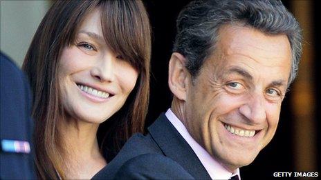 Carla Bruni and Nicolas Sarkozy