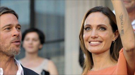 Brad Pitt and Angelina Jolie at the Sarajevo Film Festival