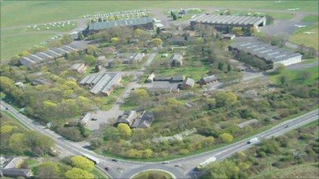 Aerial view of RAF Bicester