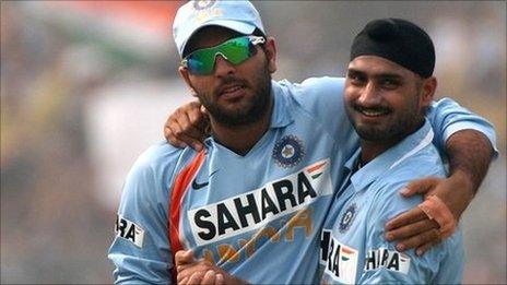 Harbhajan and Yuvraj Singh