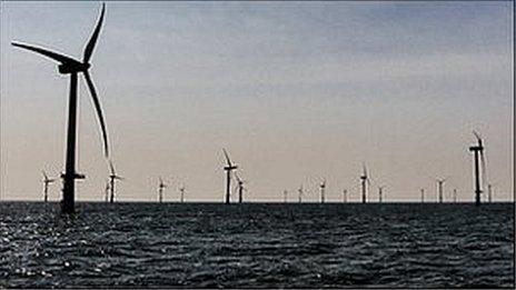 An offshore windfarm