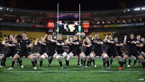All Blacks at Westpac stadium in Wellington