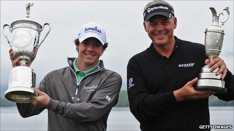 Rory McIlroy and Darren Clarke