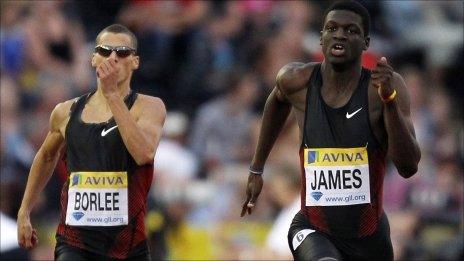 Kirani James of Grenada (right)