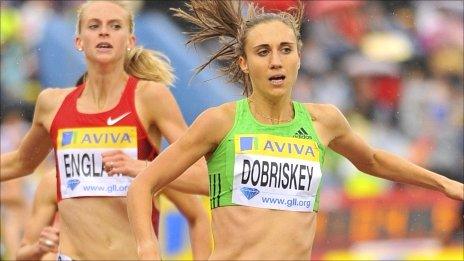 Dobriskey won her first race of the season, beating team-mate England