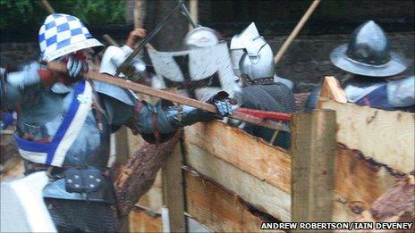 Battle re-enactment in Inverness. Pic: Andrew Robertson/Iain Deveney