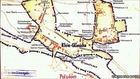 Map of Klein-Glienicke