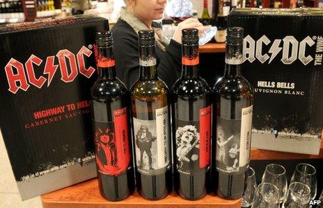 AC/DC wine