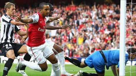 Theo Walcott scored for Arsenal against Udinese