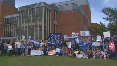 School protesters last summer