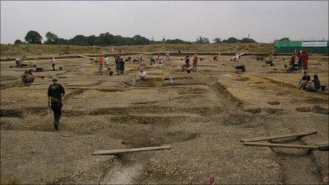 Silchester excavation site