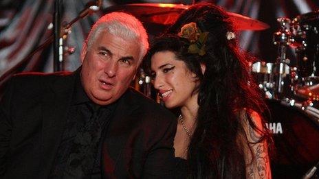 Mitch Winehouse with daughter Amy