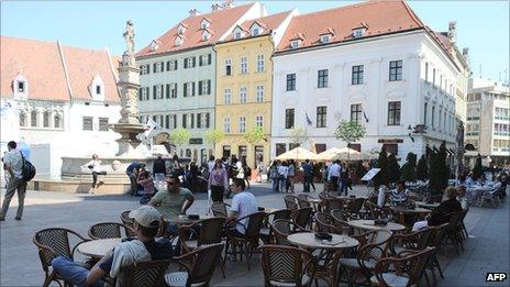 Square in Bratislava