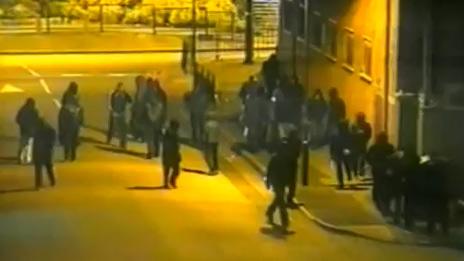 CCTV of riots in Birmingham