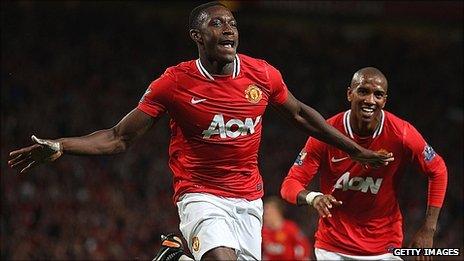 Danny Welbeck celebrates