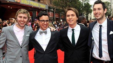 James Buckley, Simon Bird, Joe Thomas and Blake Harrison