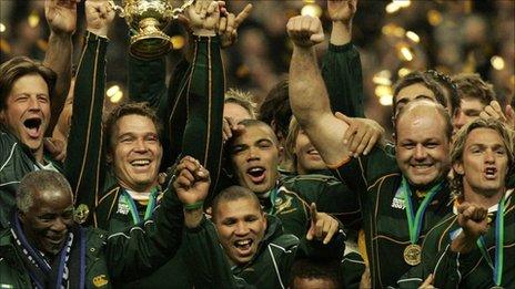 South Africa celebrate in 2007